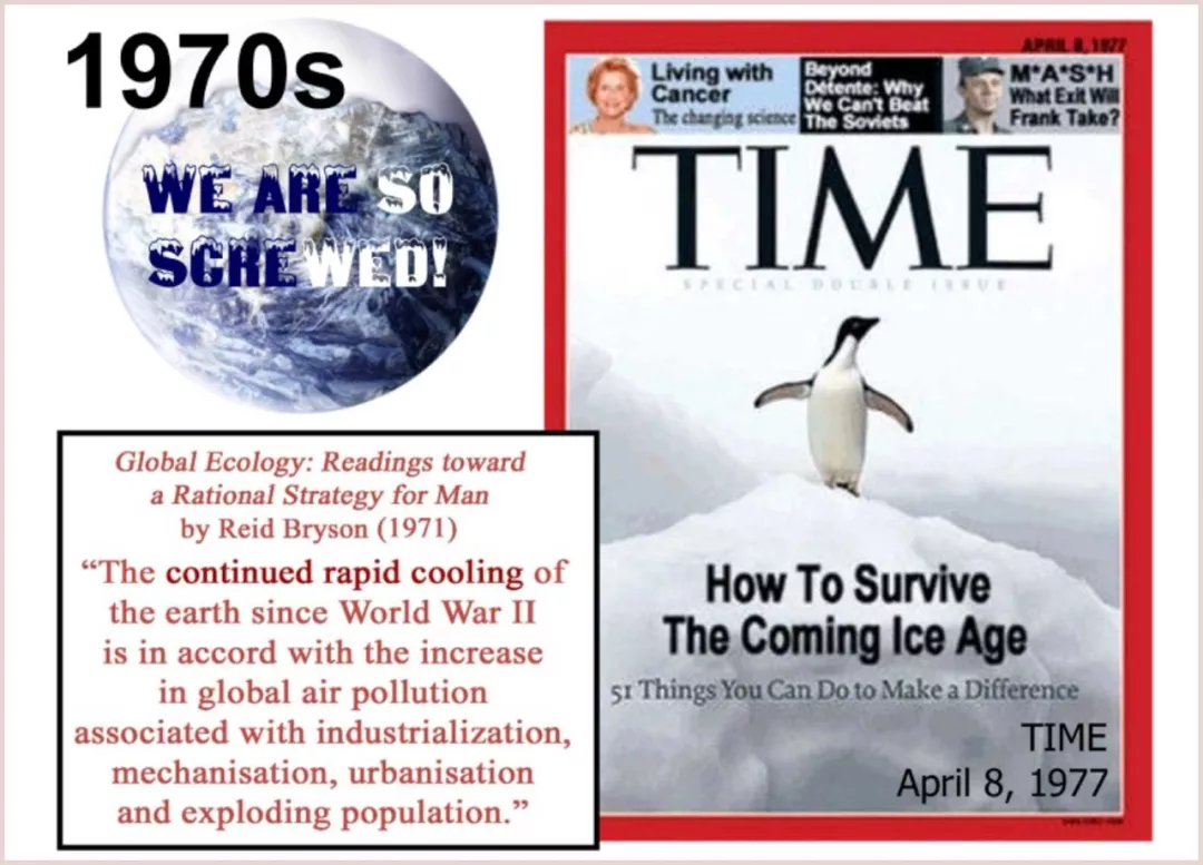 (时代周刊封面上"how to survive the coming ice age"="如何在即将